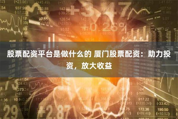 股票配资平台是做什么的 厦门股票配资：助力投资，放大收益